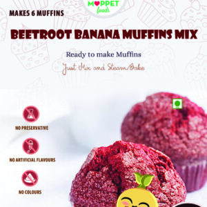 Beetroot Banana Muffins