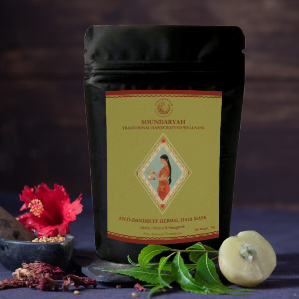 Anti Dandruff Herbal Hair Mask - Hair Mask,Hair Carre, Organic, Natural - Soundaryah