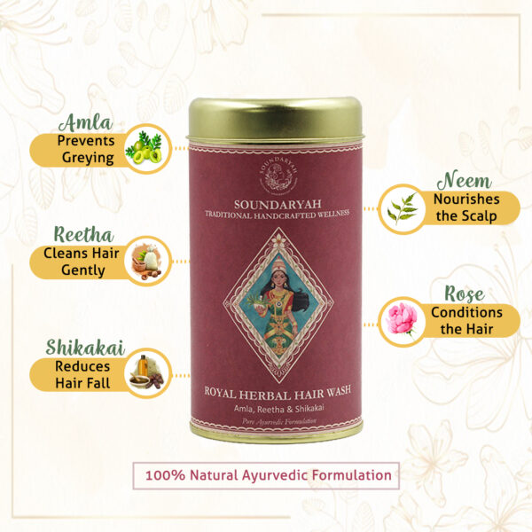 Royal Herbal Hair Wash - Soundaryah Hair Care