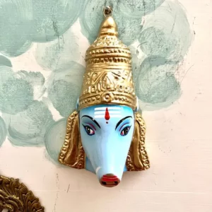 Varahi Amman Face Mask – Blue