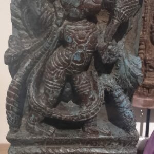 Wooden Hanumanji with 3 bells