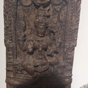 Wooden Lakshmi with 3 bells