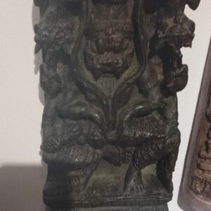 Wooden Narasimha with 3 bells